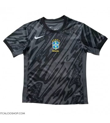 Brasile Portiere Seconda Maglia Copa America 2024 Manica Corta